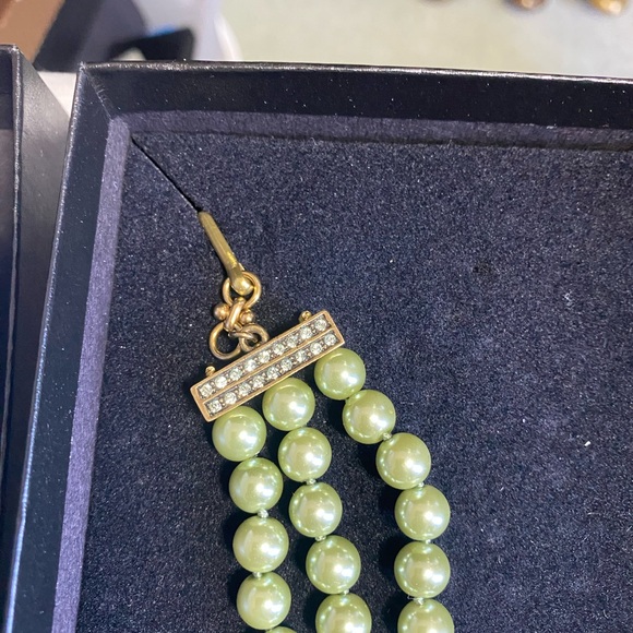 Heidi Daus Green and Gold Beaded Necklace - Picture 4 of 16